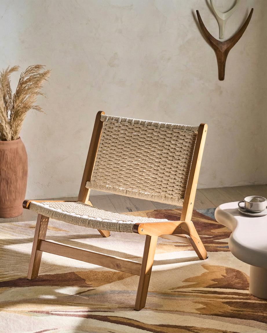 Fauteuil VILLAZ Hout Bruin