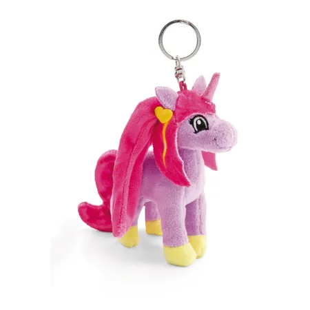 NICI Schlüsselanhänger Lissy PONY Einhorn Mandy 10cm lila-pink