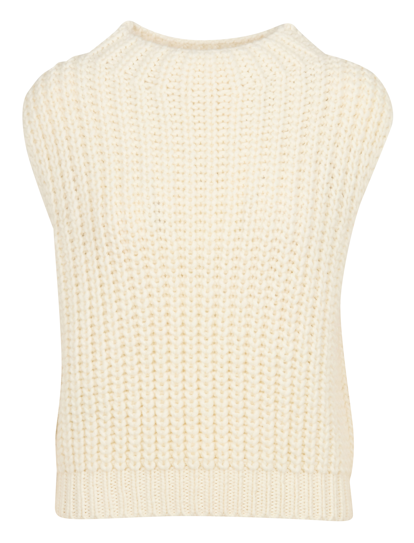 SANTINO - Pull oversize col rond en laine mélangée | Beige