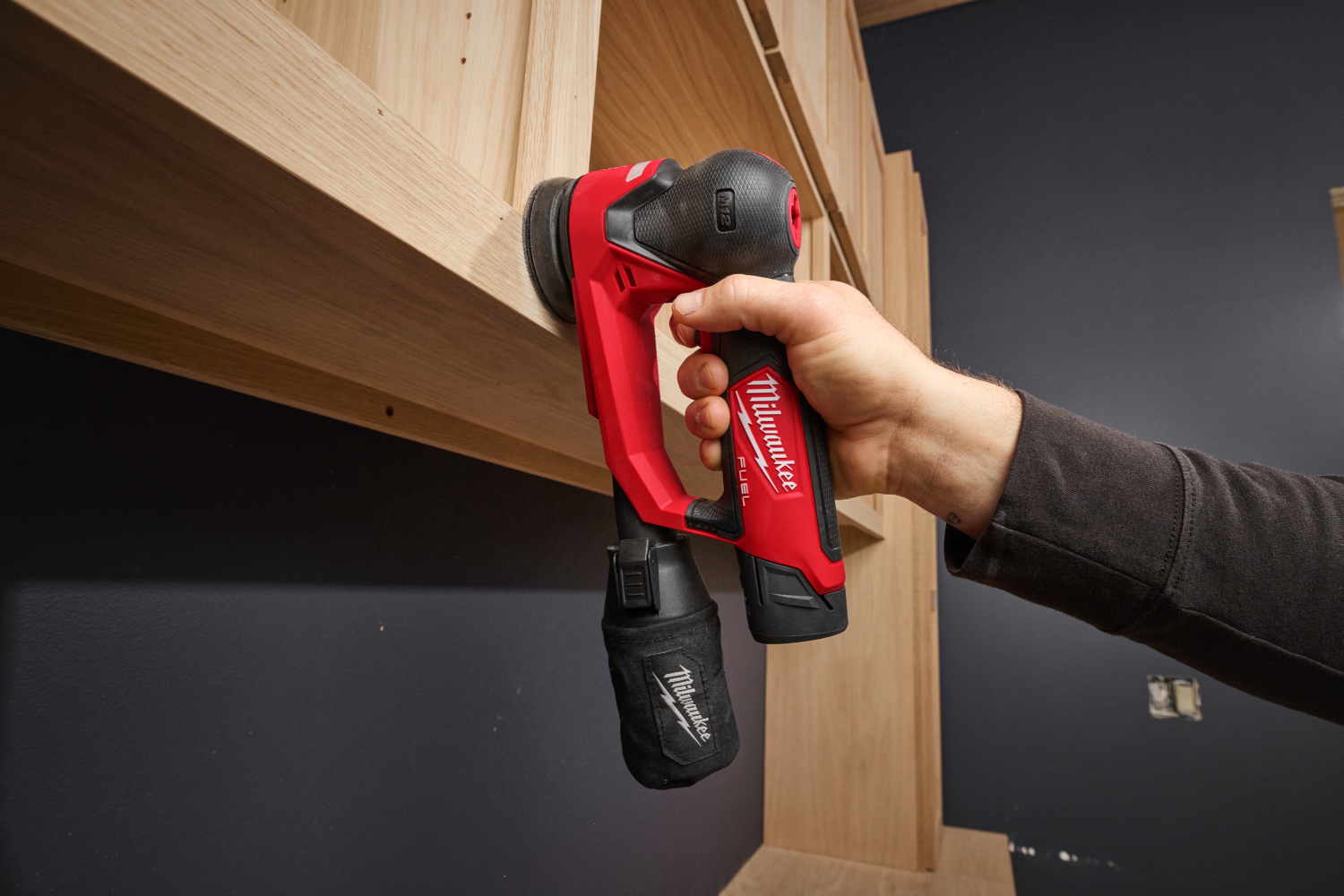 Milwaukee M12 FSDR75-0B 12V Li-ion accu Excentrische schuurmachine body - 75mm