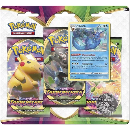 Pokemon Schwert und Schild Farbenschock 3er Pack, sortiert