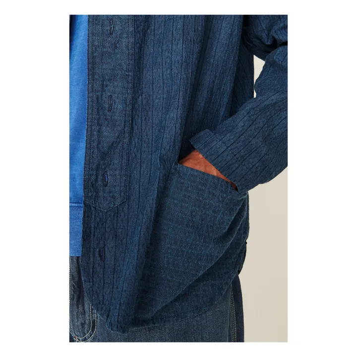 YMC Surchemise Baseball Coton | Bleu indigo