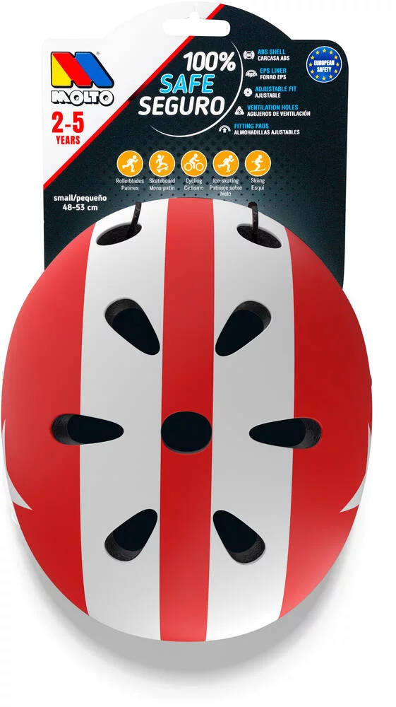 CASQUE ENFANT ROUGE STAR