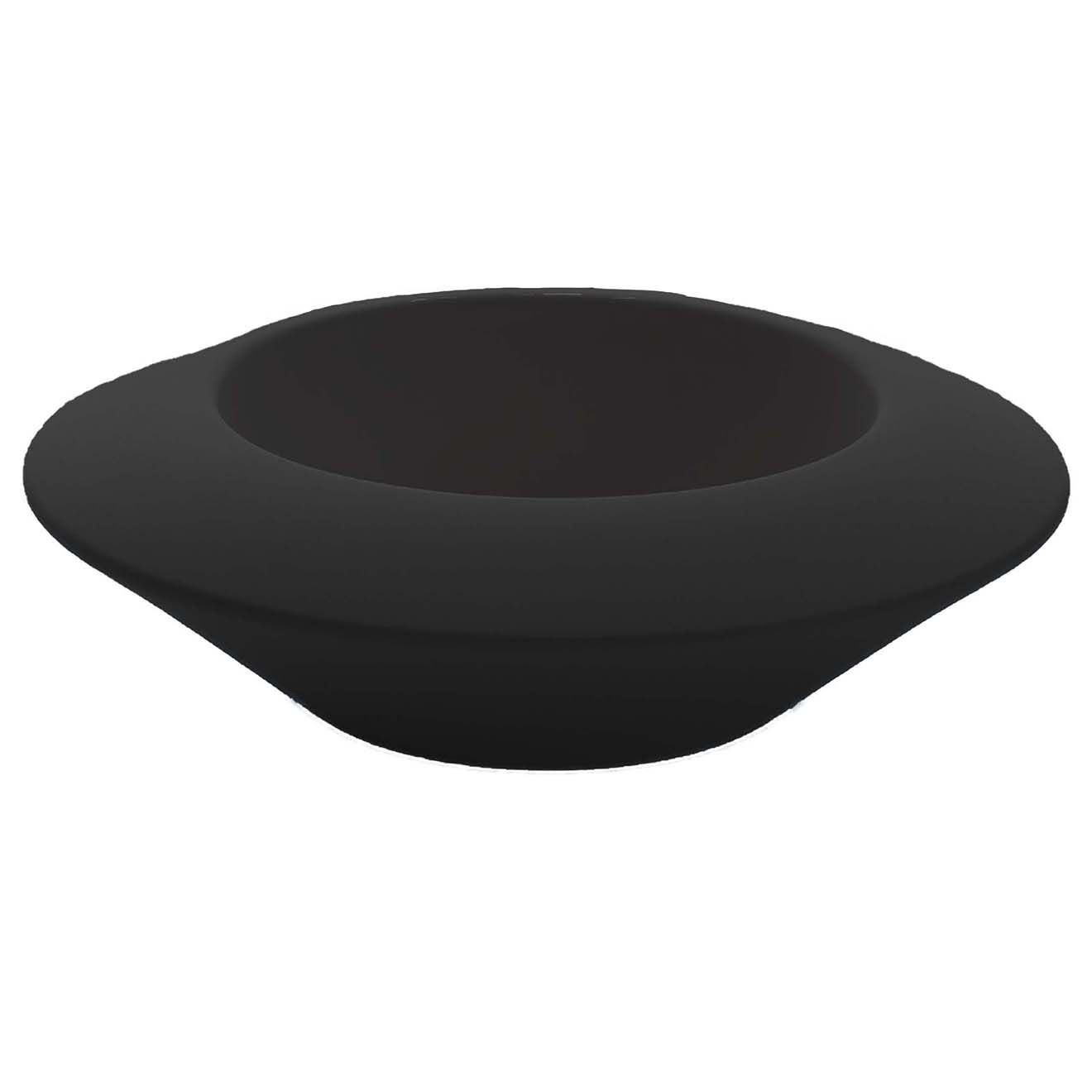 Serralunga Pot en orbite design par alberto meda anthracite - D.68x20 cm