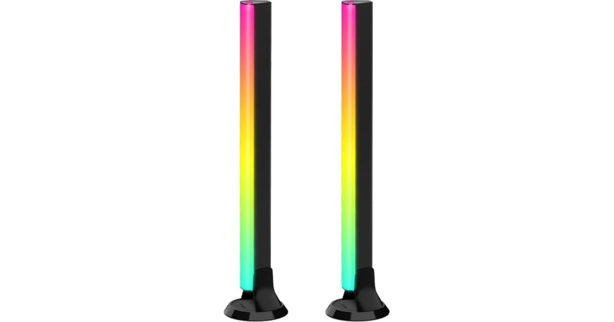 GoveeRGBIC TV Light Bars verlichting  (Zwart, 2,4GHz wifi + Bluetooth, voor 45 - 70 inch tv's)