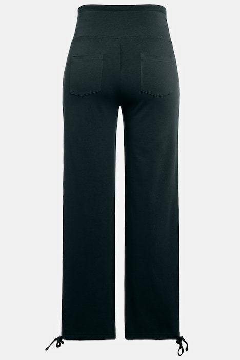 Bellieva-Sweatpants, extrabreiter Bund, Biobaumwolle