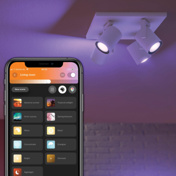 Philips Hue opbouwspot Argenta wit - wit en gekleurd licht 4.2W - 4 spots