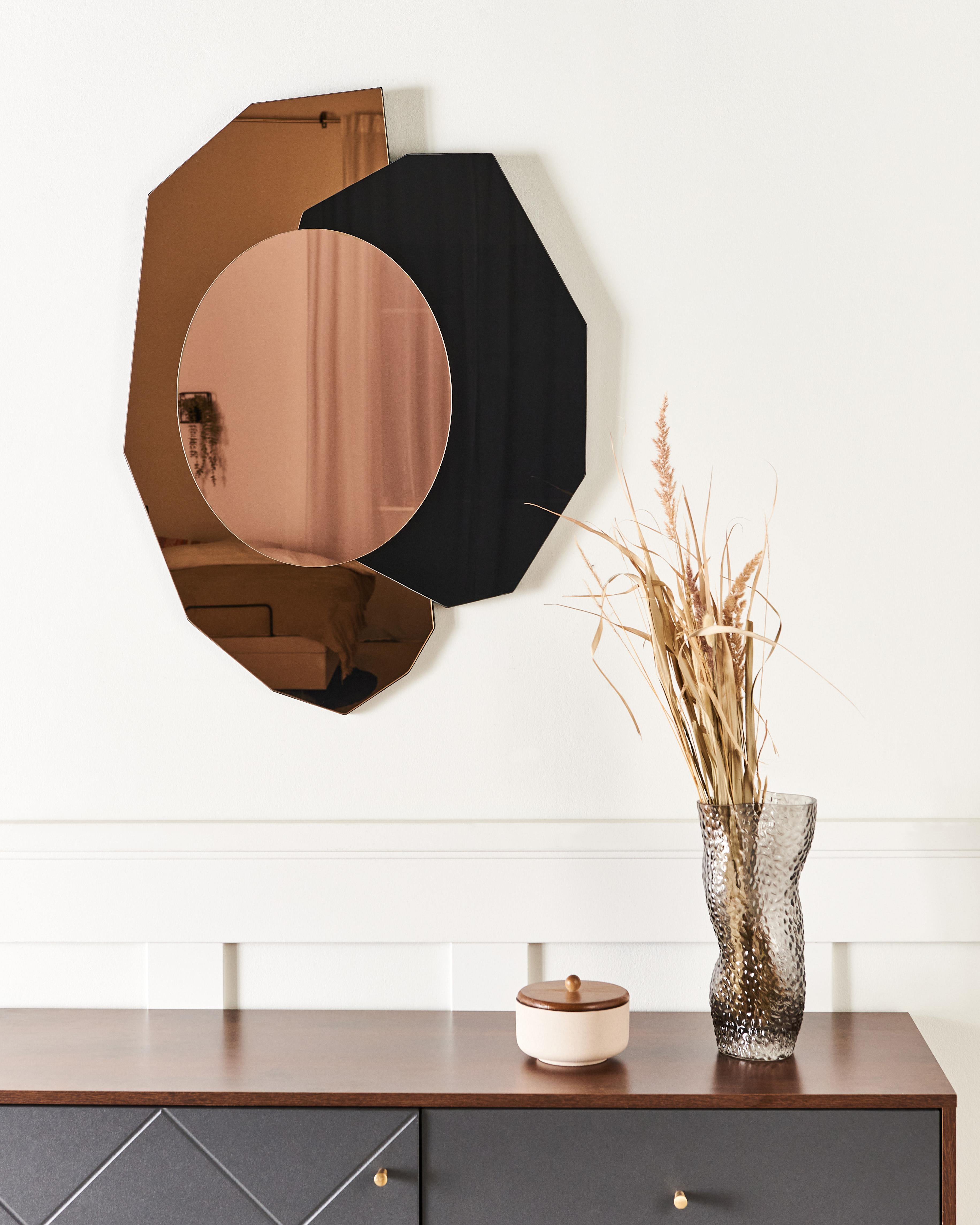 Wandspiegel TROYON 62 cm 80 cm Roségoud