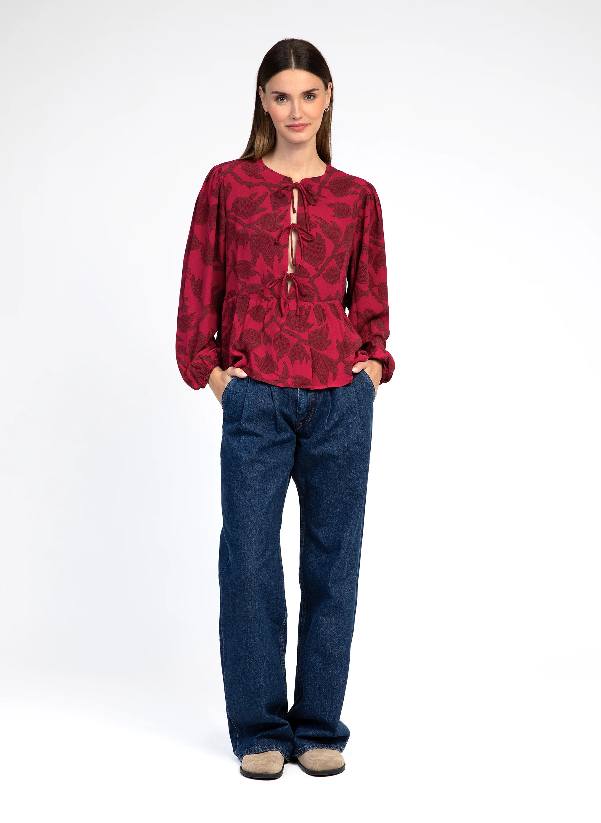 KAVELY - Blouse droite imprimée |