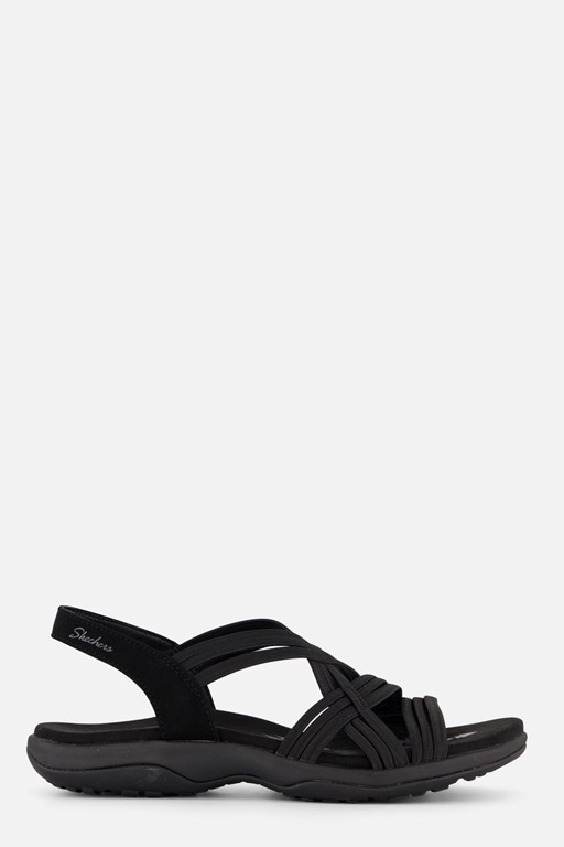 Skechers Reggae Slim Sandalen zwart Textiel