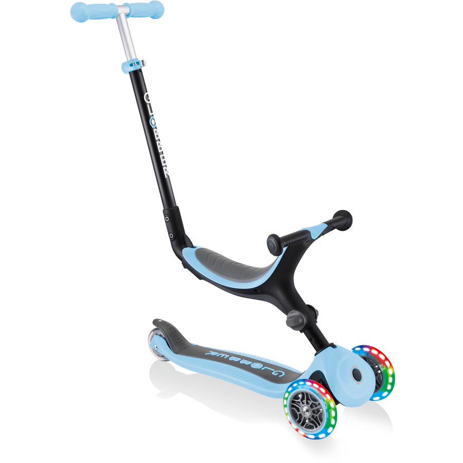 GLOBBER GO-UP 4-in-1 FOLDABLE LIGHTS mit Leuchtrollen, pastellblau