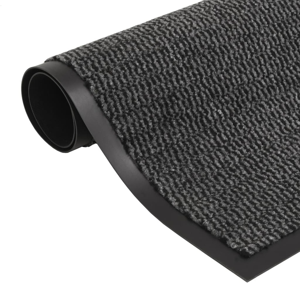 Paillassons rectangulaires 2 pcs 90 x 150 cm anthracite