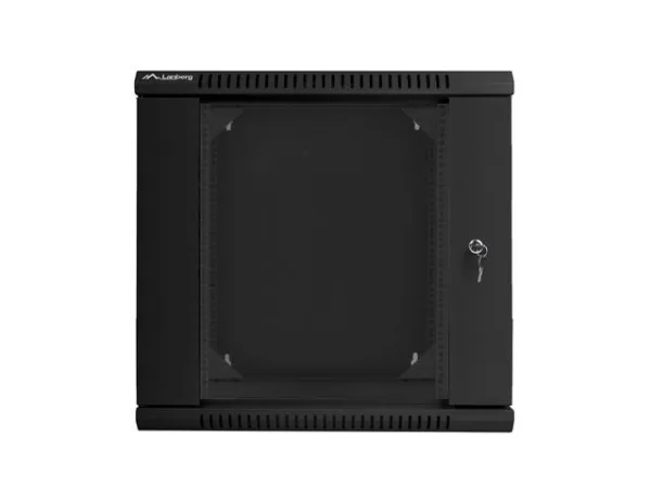Lanberg - Rack kabinet - vægmonterbar - sort, RAL 9004 - 9U - 19