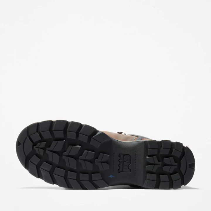 Bota de trabalho Splitrock XT com biqueira de proteção para homens, na cor marrom.