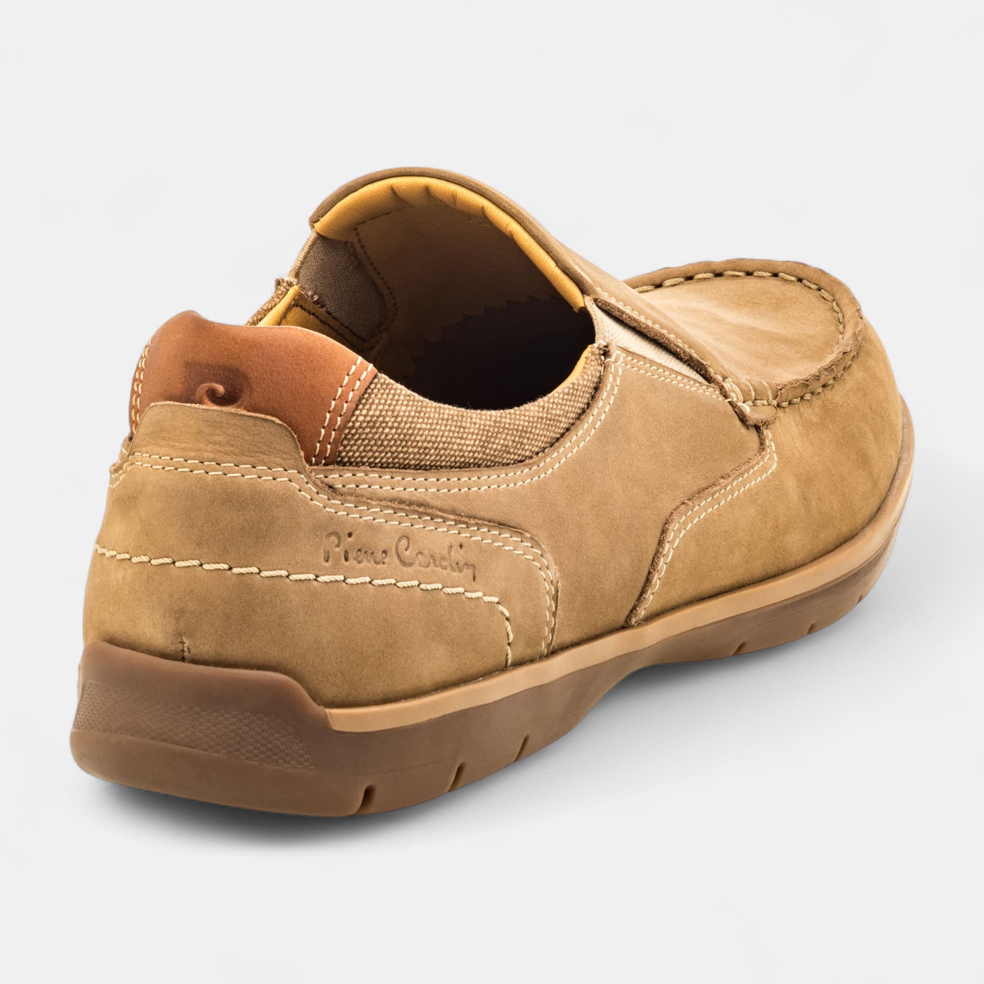 Mocassins Homme en cuir beige