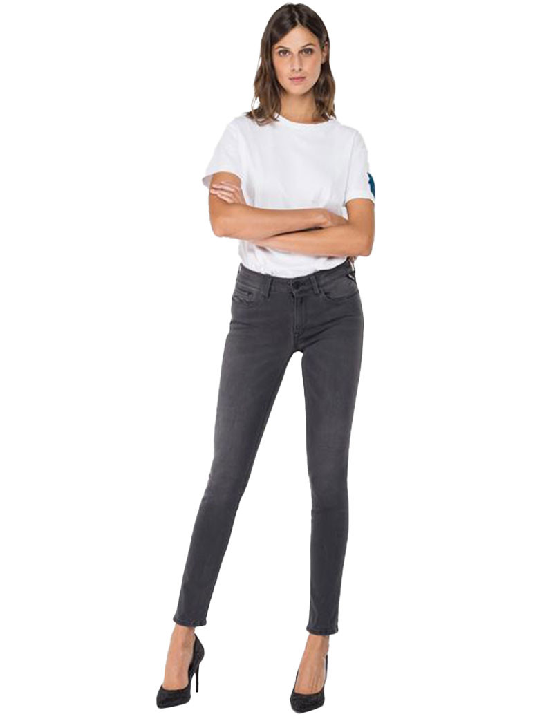 REPLAY JEAN FEMME NEW LUZ MEDIUM GREY 096