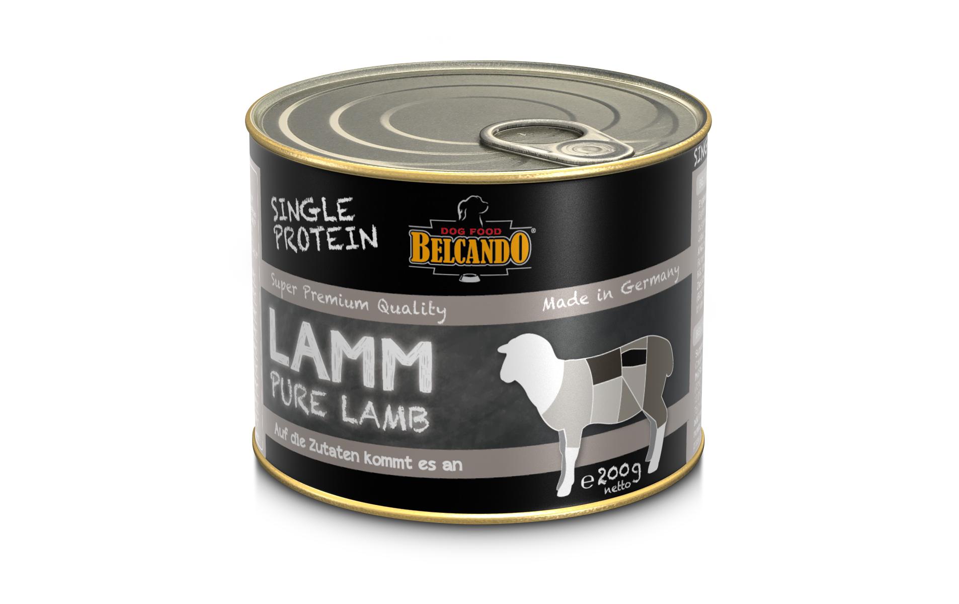 Nassfutter Single Protein Lamm, 200gErgänzungsfuttermittel für Hunde