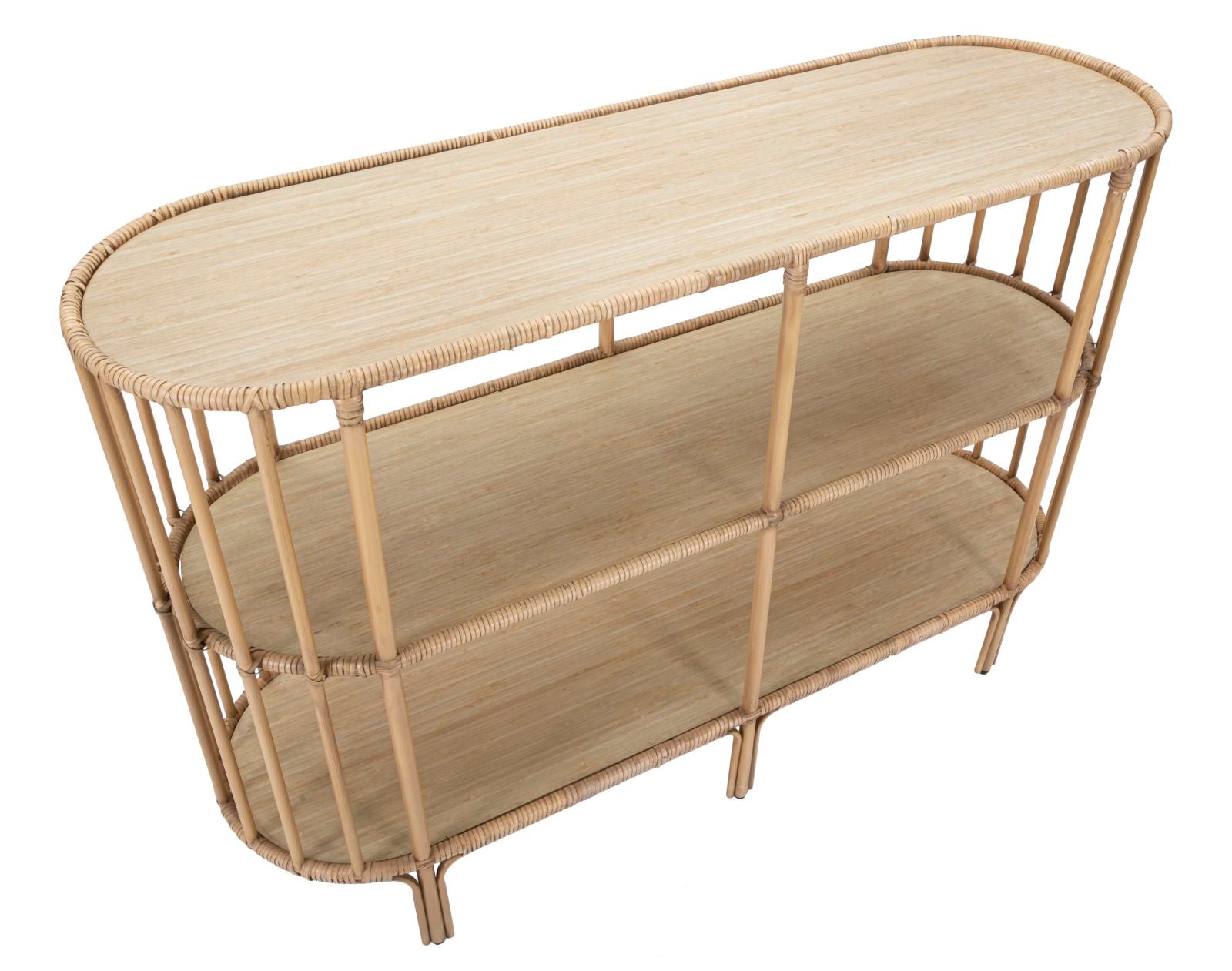 Mauro Ferretti Panama Console met 3 planken in bruin metaal