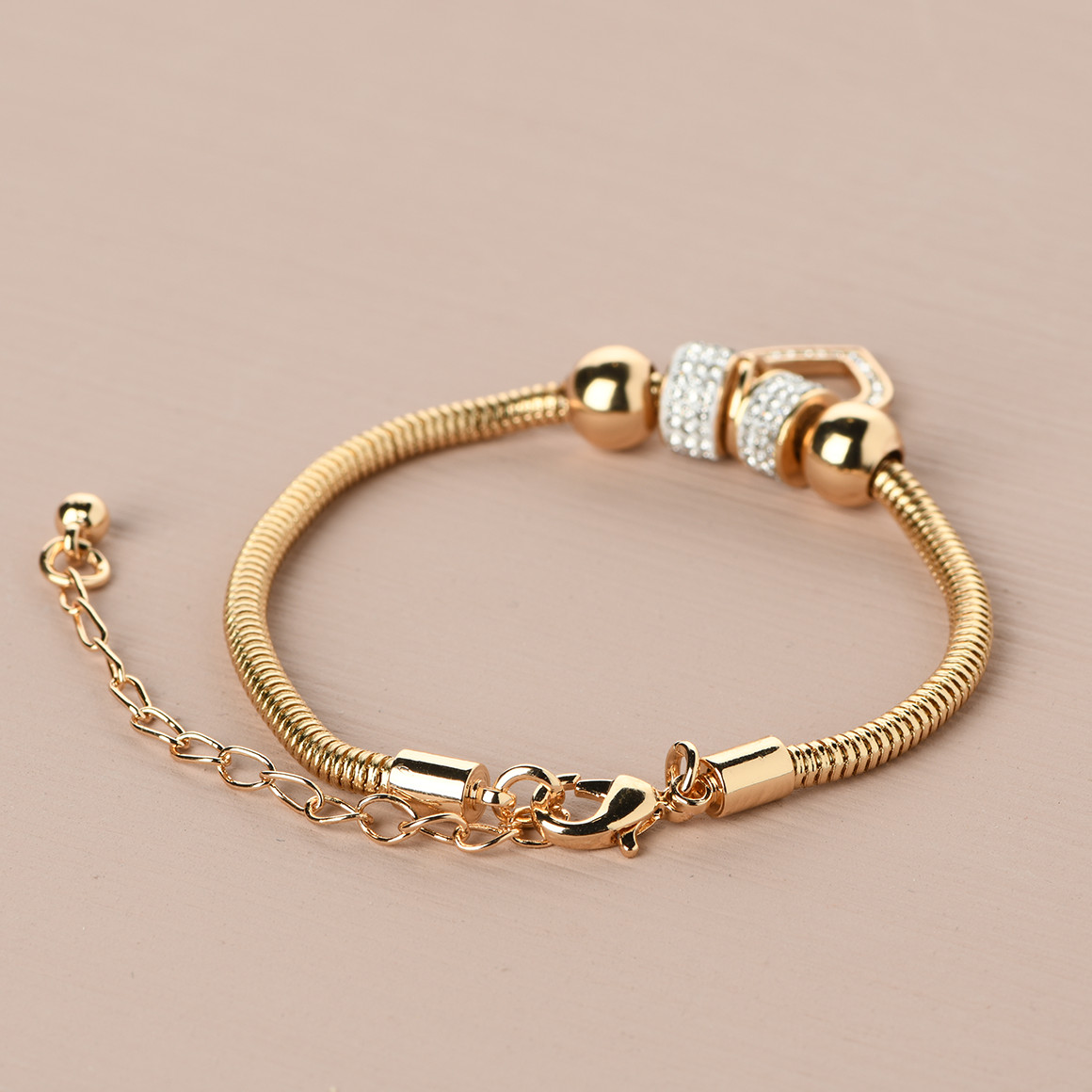 Gina Benotti Damen Armband mit Herz-Anhänger gold