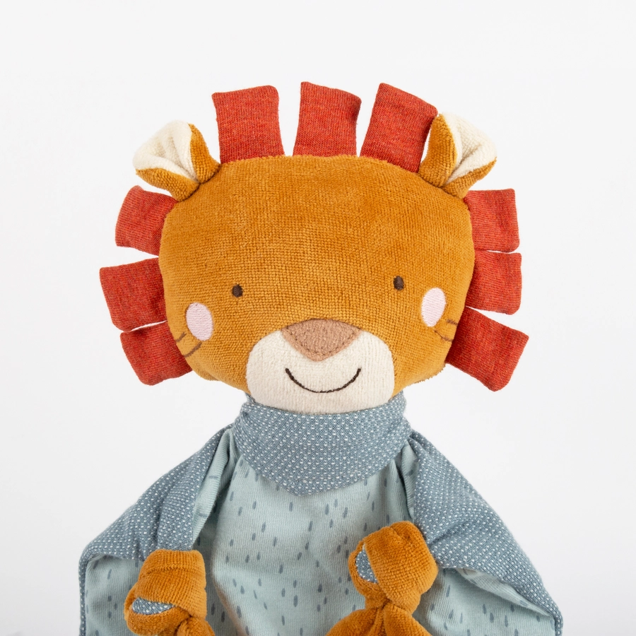 sigikid® Schnuffeltuch Löwe Yellow blauorange