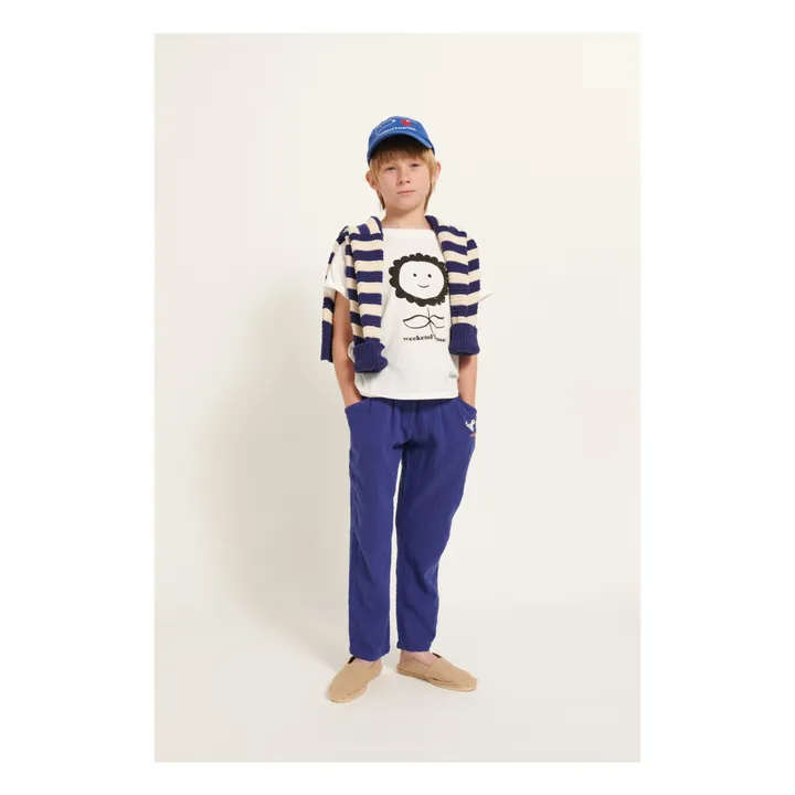 Weekend House T-Shirt Fleur Coton Bio | Blanc