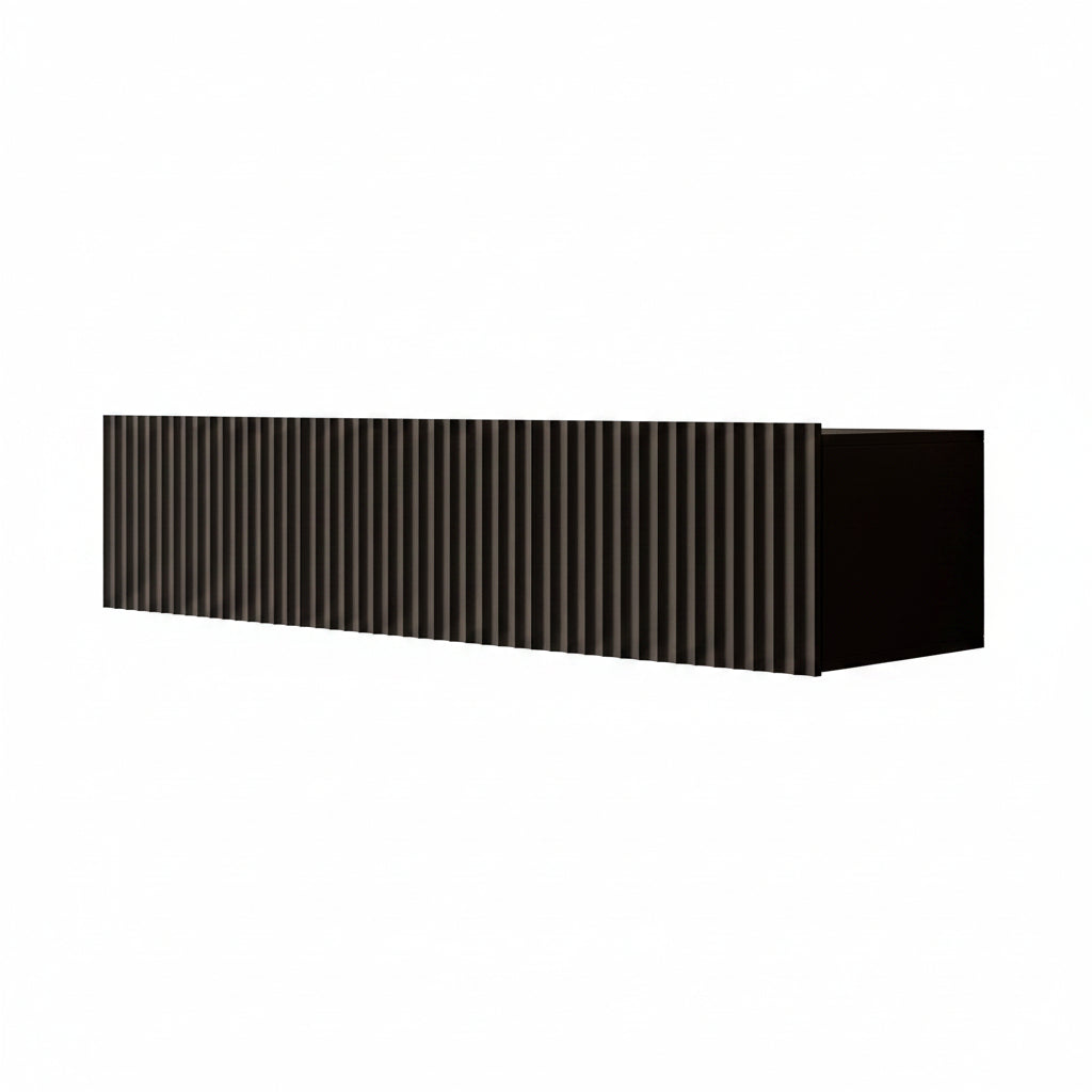 Pepinos - TV-Meubel - Mat zwart - 150x42x33 cm