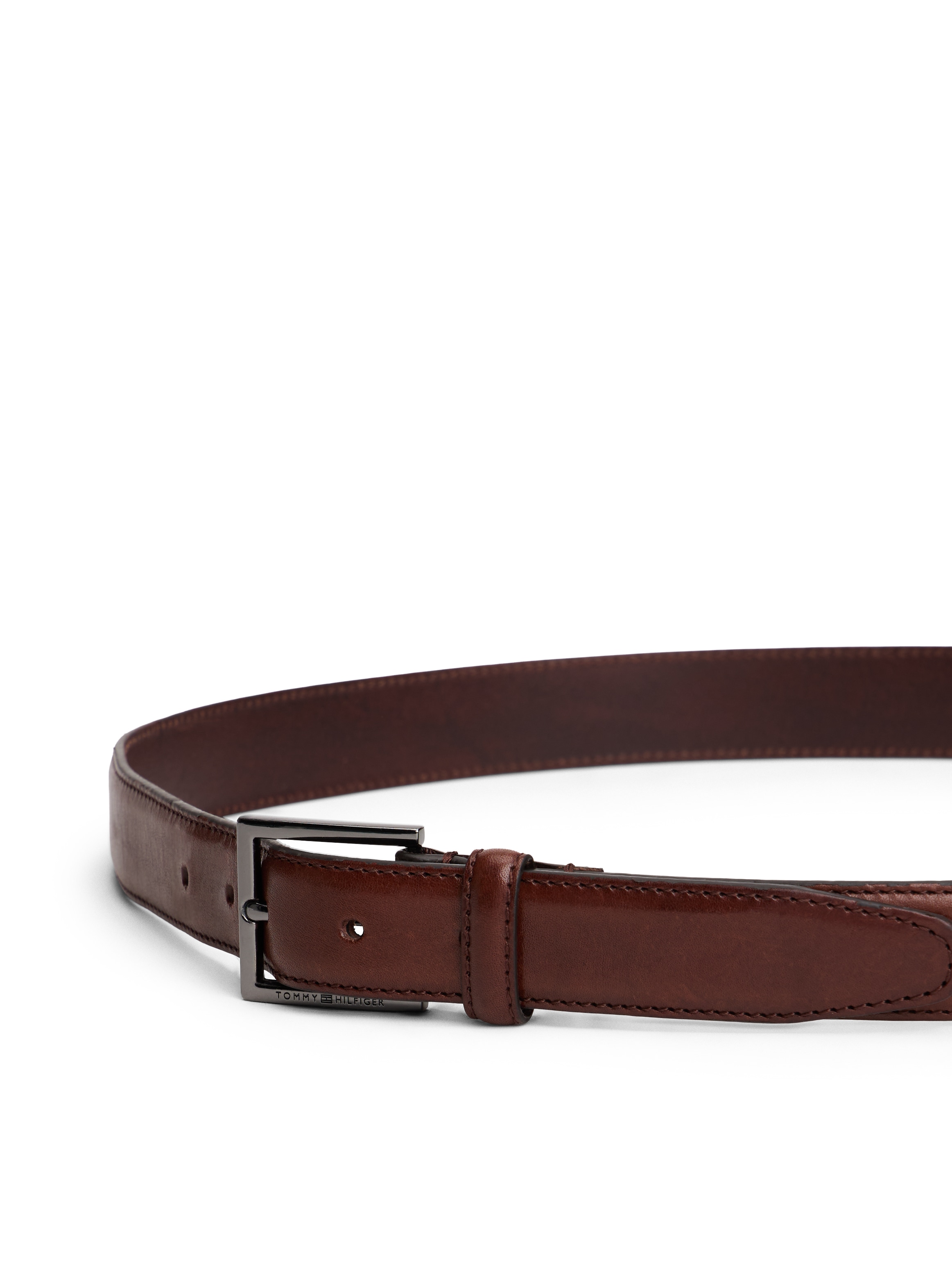 Tommy Hilfiger Ledergürtel »HUDSON LEATHER 3.0 cm breit«, Grössenverstellbar