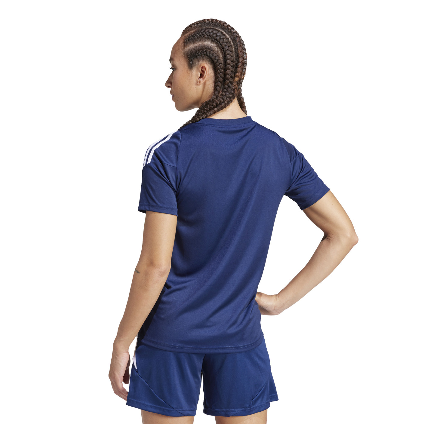 Adidas Tiro 24 Trainingsshirt Dames Donkerblauw Wit
