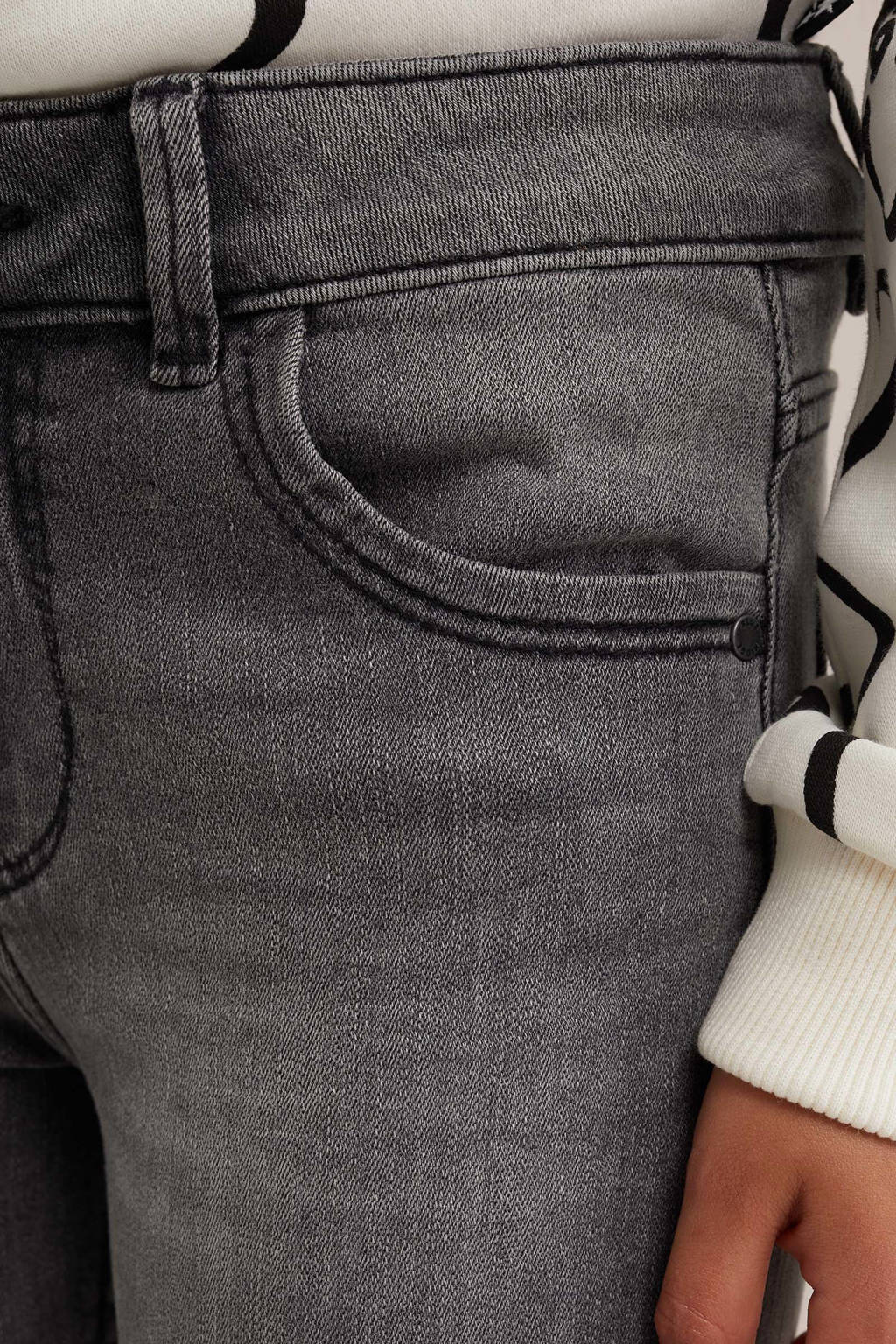 WE Fashion flared jeans dark grey