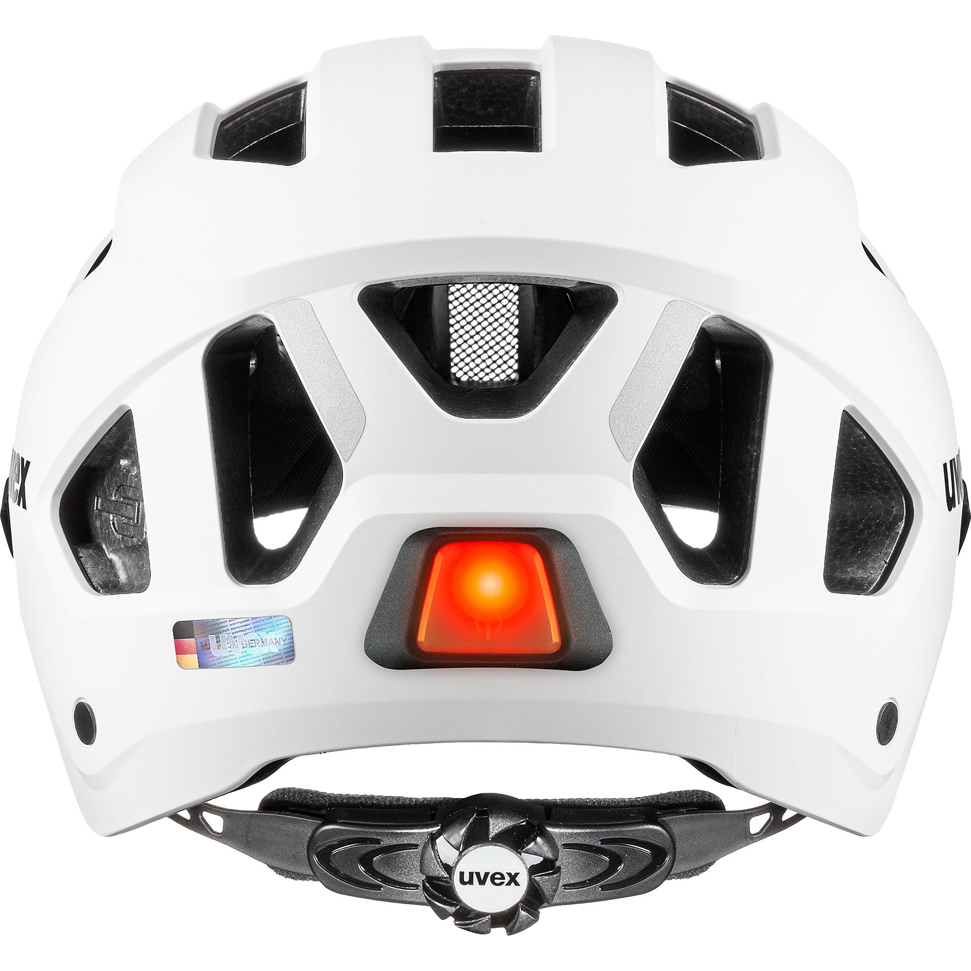 Uvex Stride visor Fahrradhelm white matt