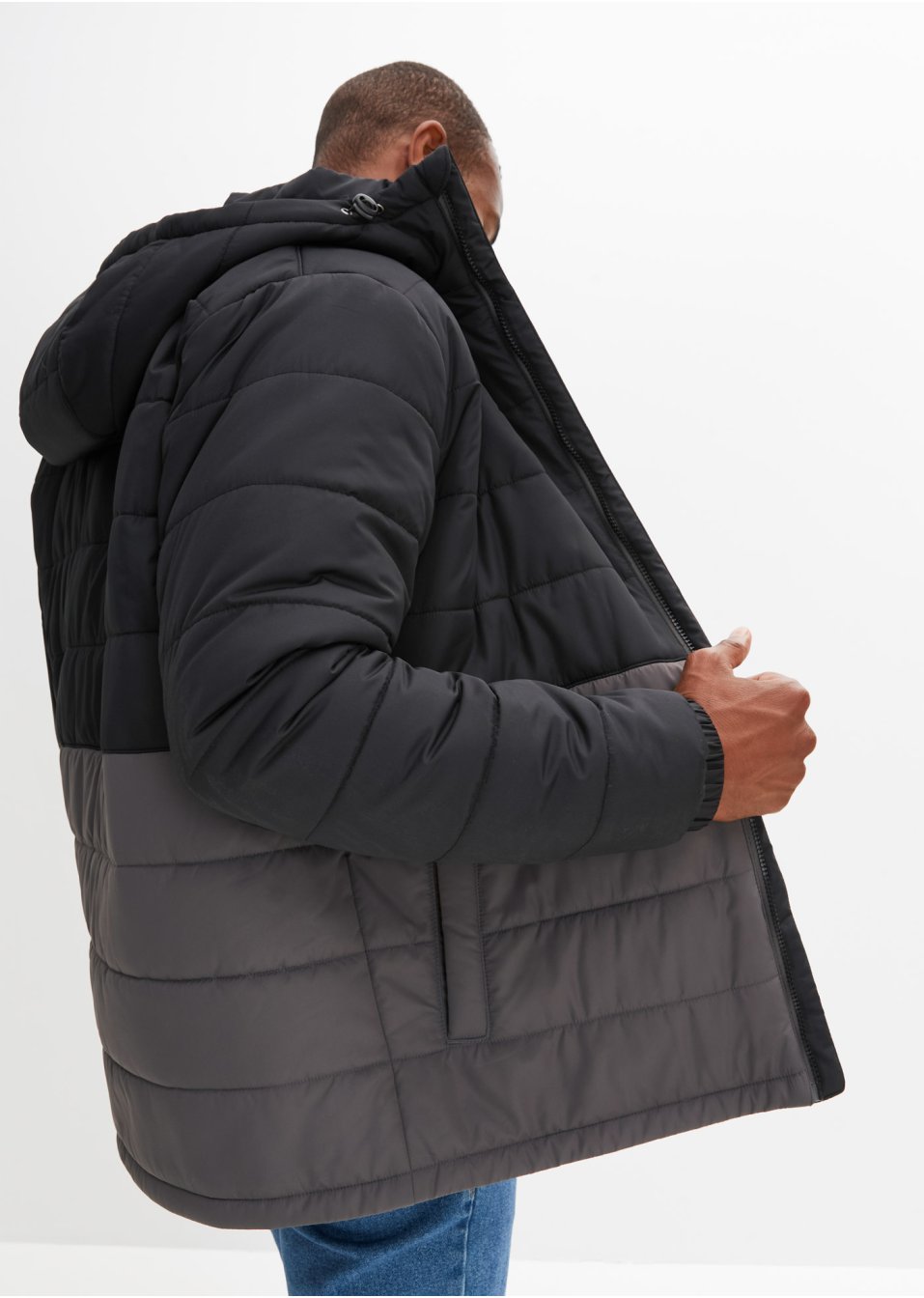 Veste matelassée à capuche en polyester recyclé
