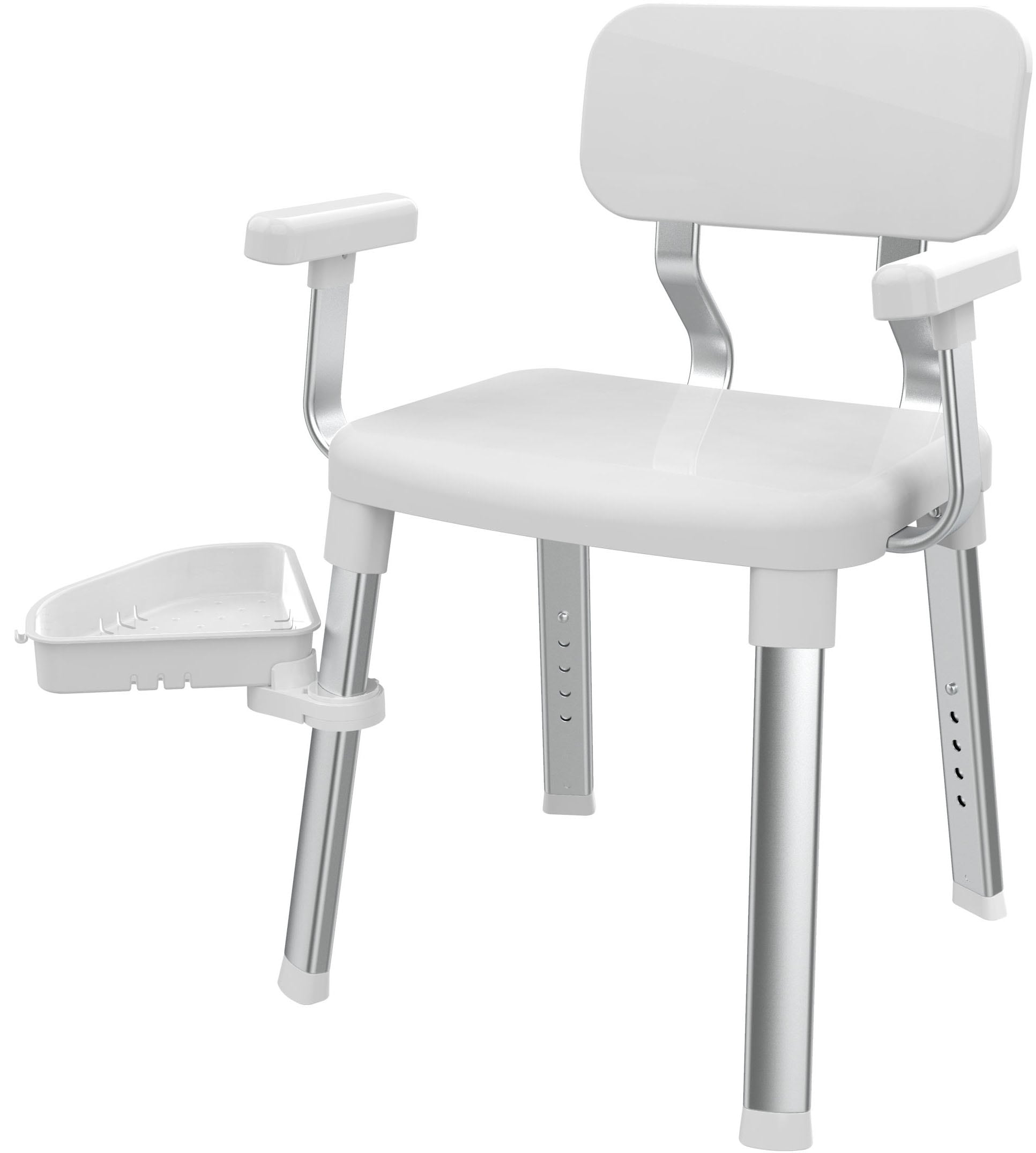 Bischof Dusch- und Badhocker »Splash Deluxe« belastbar bis 150 kg mit schwenkbarer Ablage 28x21cm