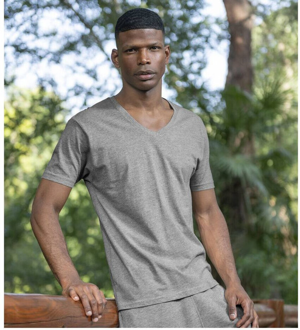 JHK JK401 - T-shirt Col V Confort Doux et Résistant