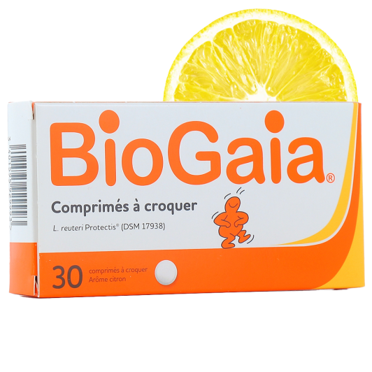 Biogaia comprimés à croquer citron - Probiotique Digestion