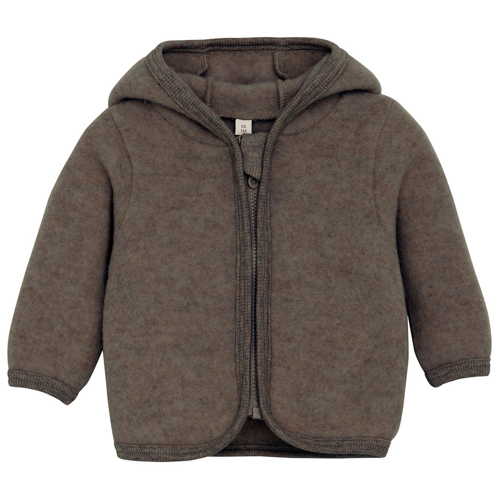 Køb Huttelihut Brown Melange Jakke Ears Wool Fleece