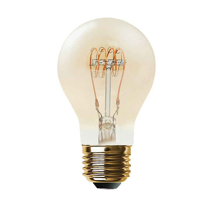 Ampoule LED à filament A60 Ambre E27 250 lm 4 W Blanc chaud Diall