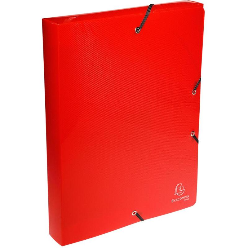 Boite de classement Exabox Dos 40mm Polypropylène Crystal Colours - A4 - Couleurs assorties