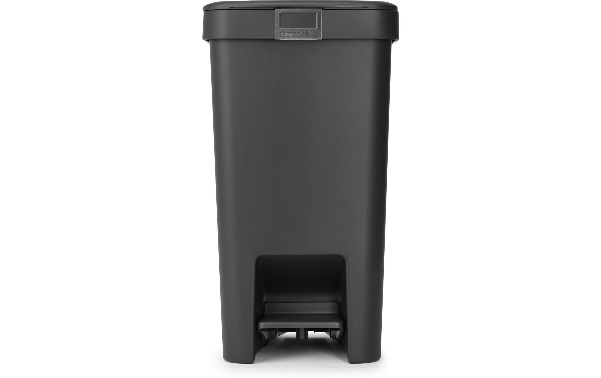 Recyclingbehälter StepUp 16 l, DunkelgrauTreteimer für Recyclingmaterialien