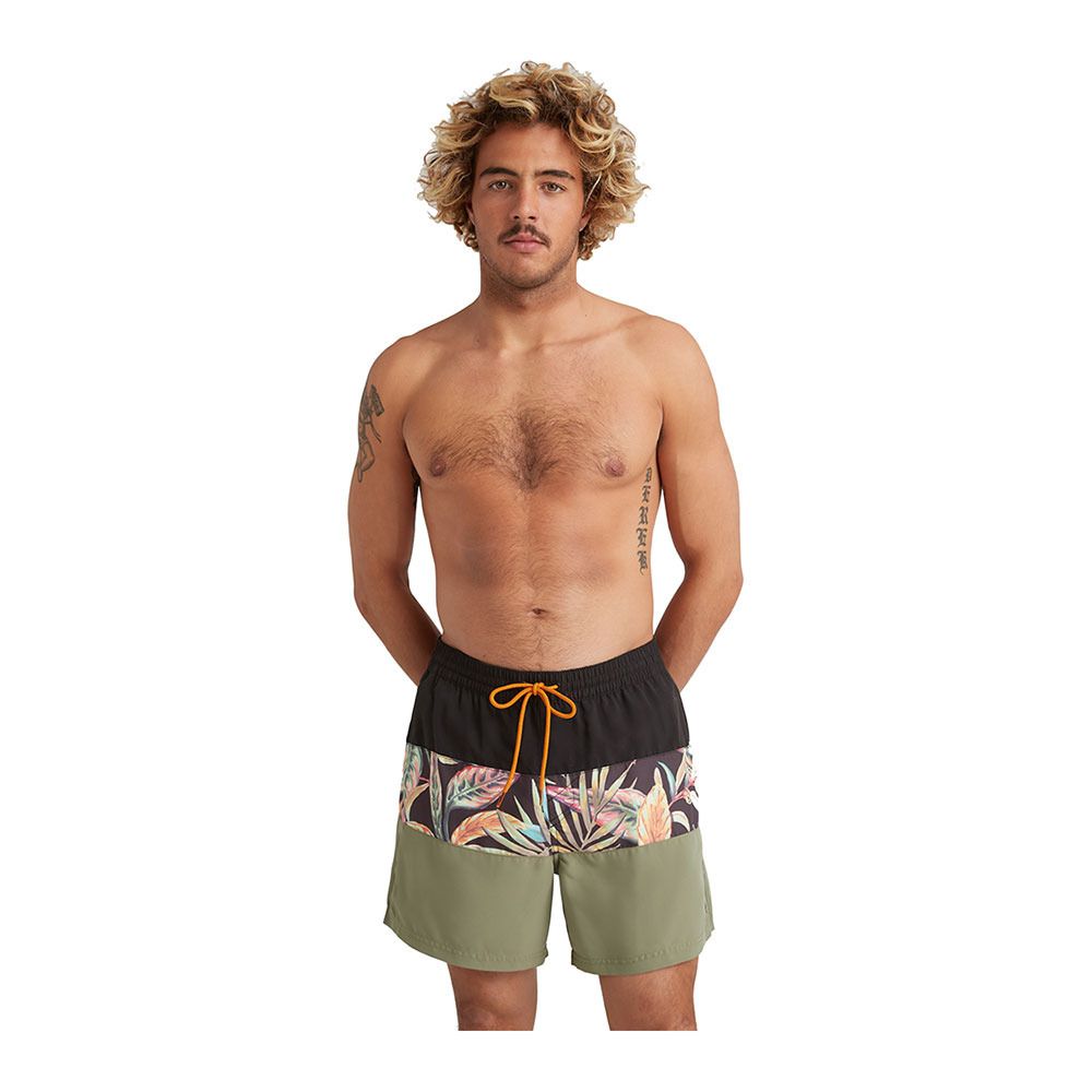 O'Neill CALI BLOCK 15'' - Short de bain Homme black tropical flower