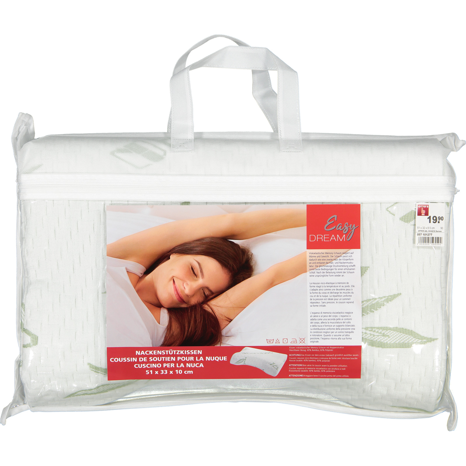 Konturkissen 51x32 Kontur Memory Bambus