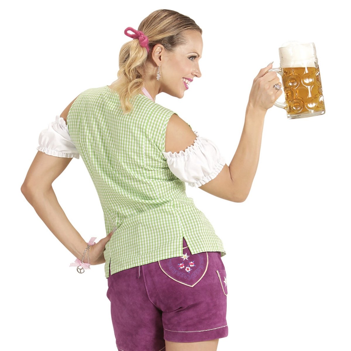 Oktoberfest Blouse Groen Roze Dames