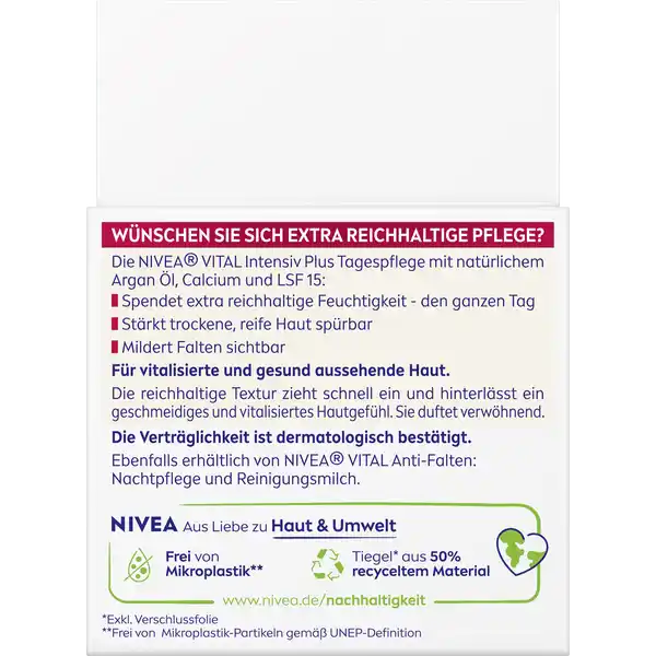VITAL Anti-Falten Intensiv Plus Tagespflege LSF 15