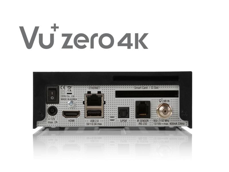 VU  SAT-Receiver Zero 4K SAT-Receiver mit DVB-S2X-Tuner