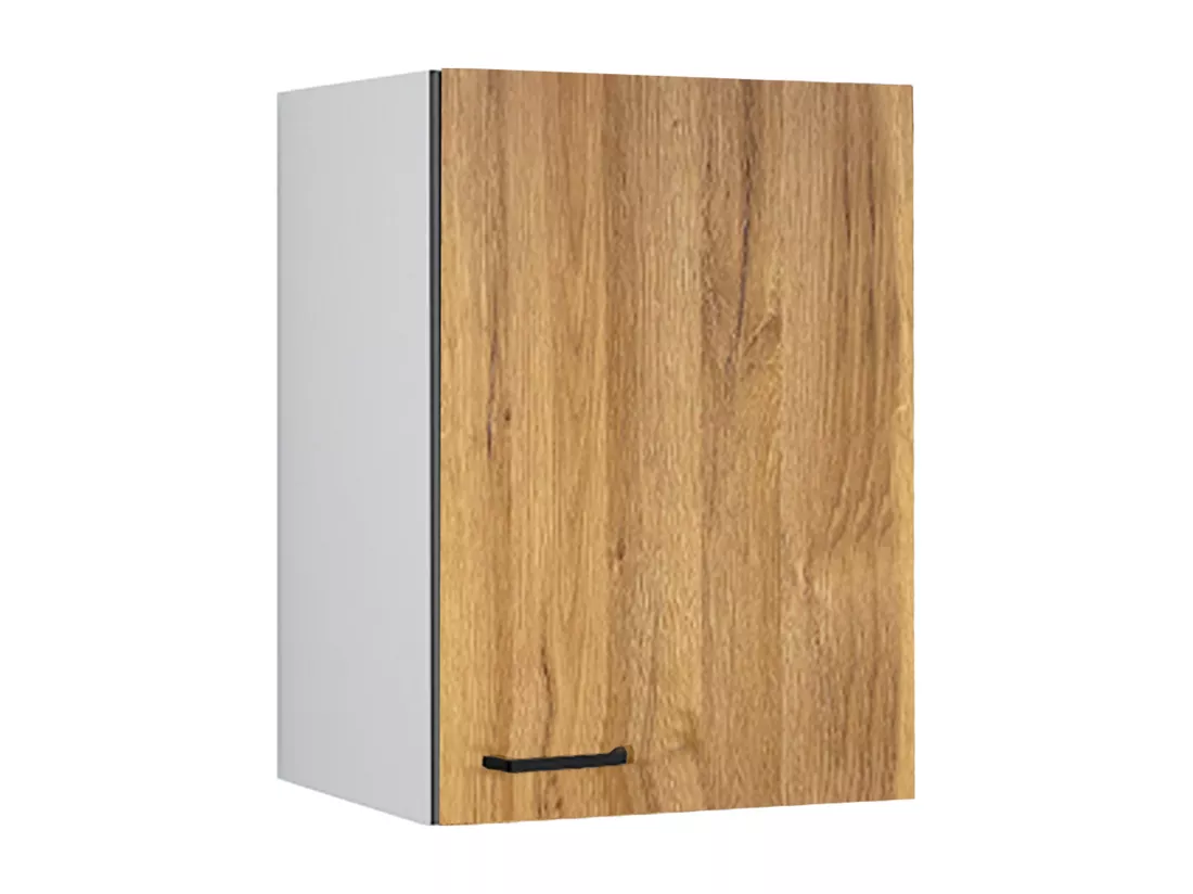 Cuisine complète - Avec plan de travail 240 cm - Naturel & Noir - TRATTORIA