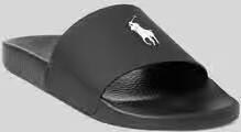 Polo Ralph Lauren Pool Slide Sandalen Schoenen black white maat: 42 beschikbare maaten:41 42 46