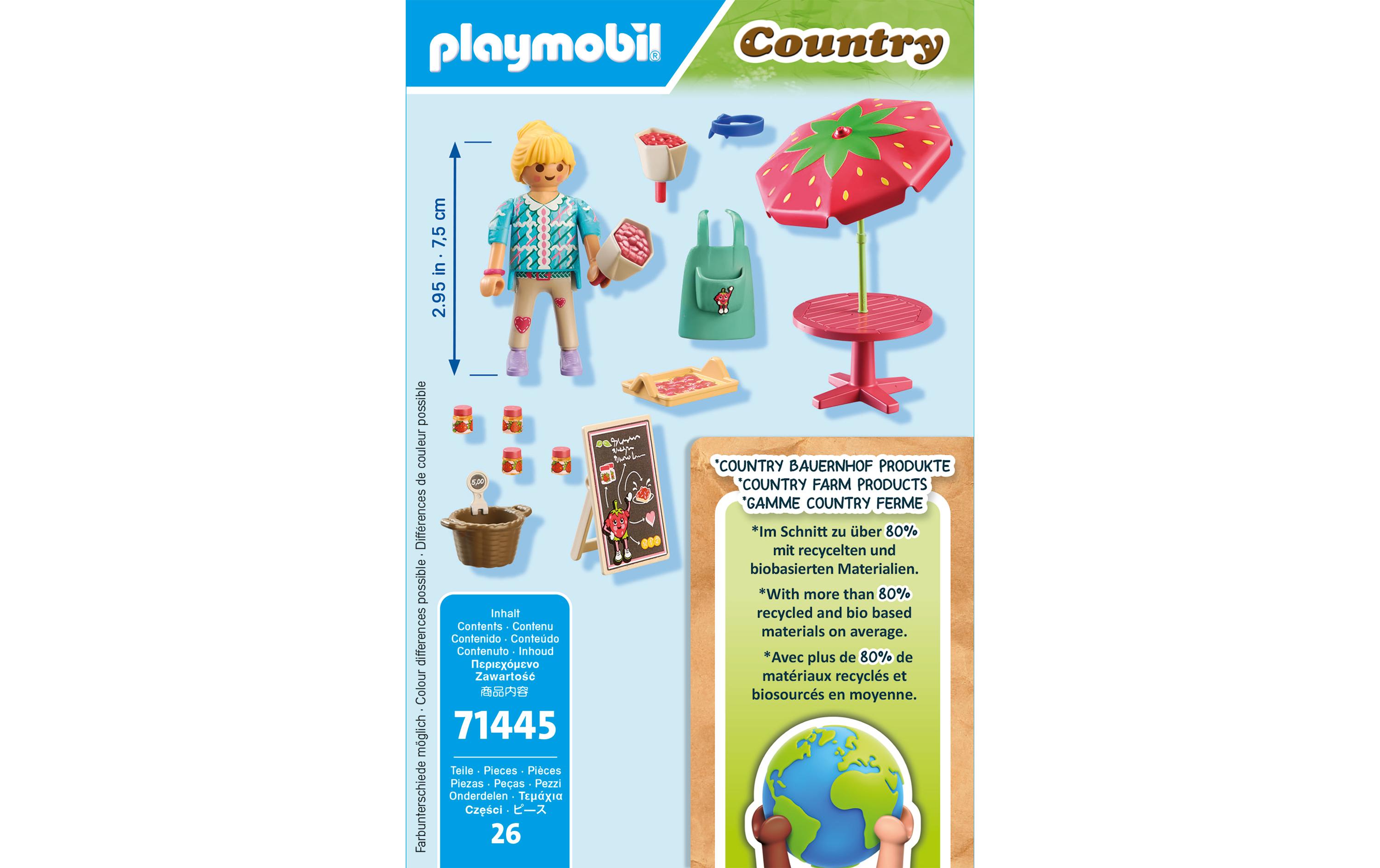 Country Marmeladenstand 71445Buntes und detailreiches Spielset