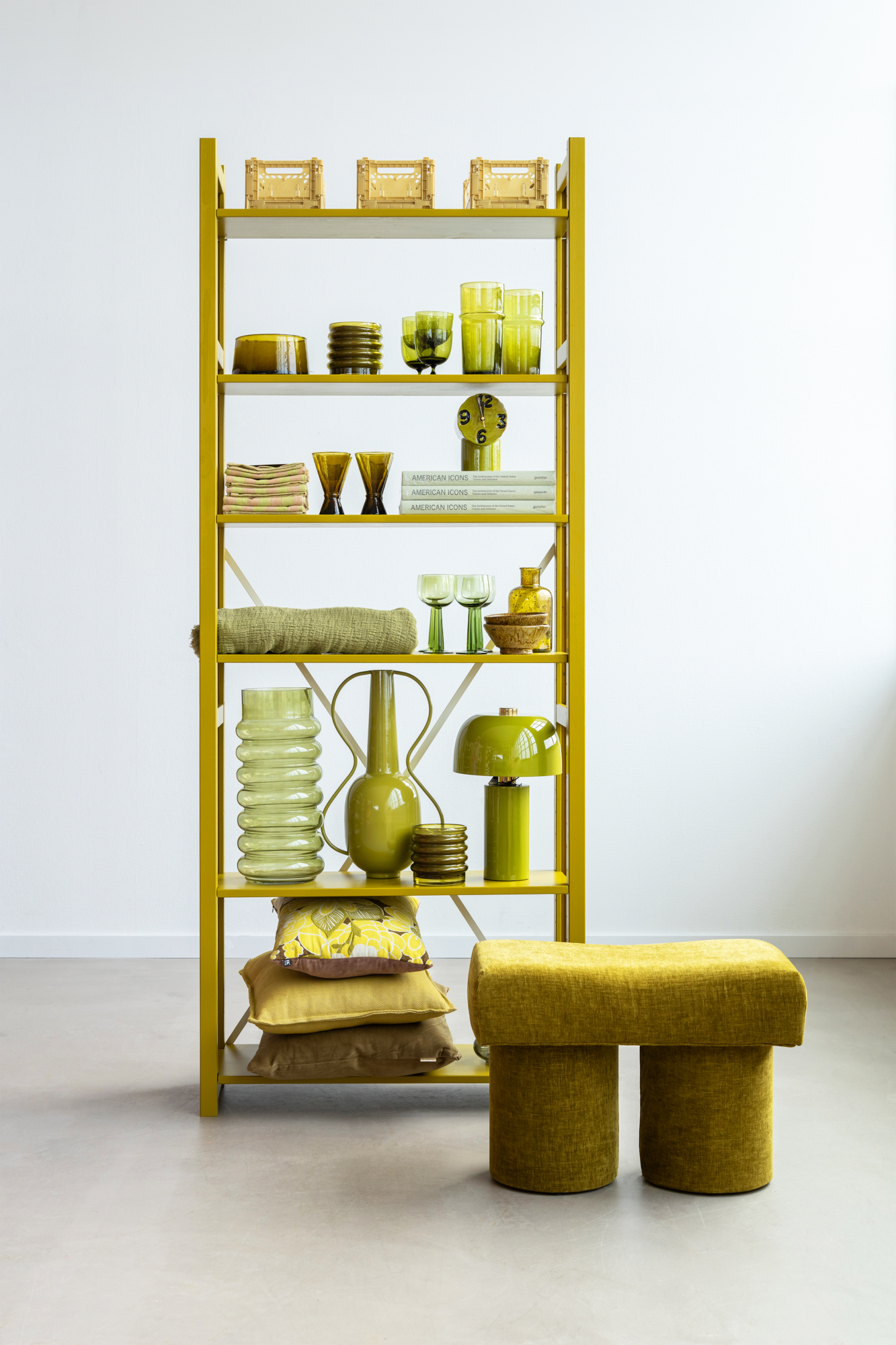 Lundia boekenkast - Mustard green #1