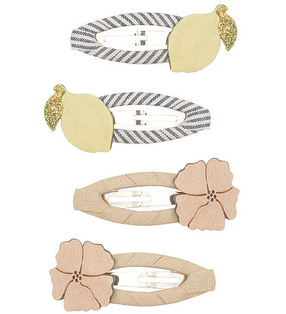 Mimi & Lula Haarspange - 4er-Pack - 5 cm - Lemon Blossom Amalfi