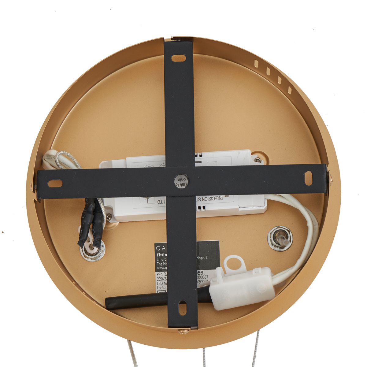 Moderne hanglamp messing 78cm incl. LED 3-staps dimbaar - Anello Chandelier