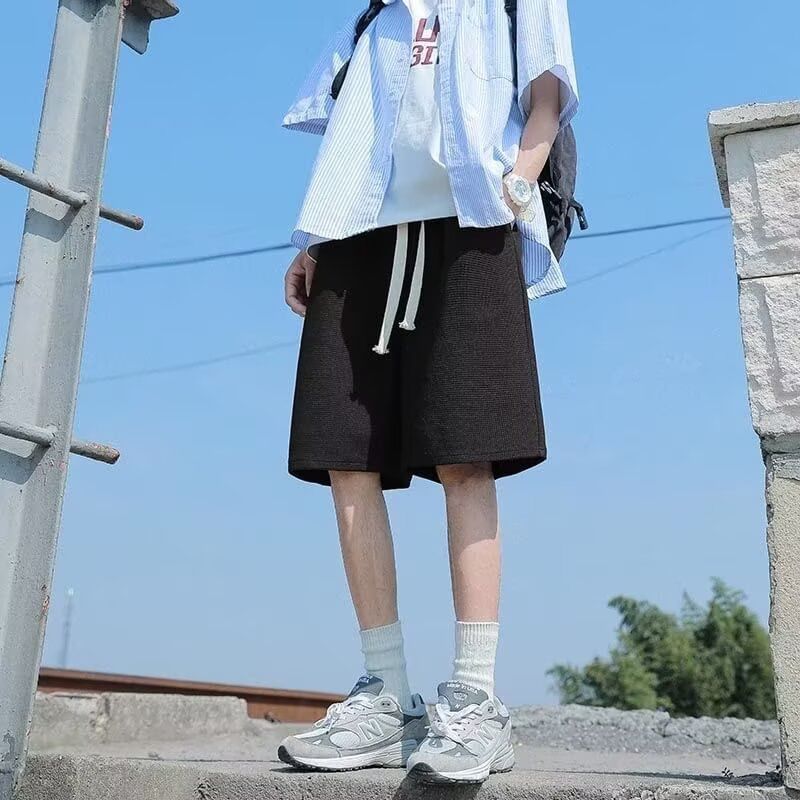 Jozev - Effen shorts met trekkoordtaille